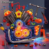Jouet Moteur pour Enfants | Moteur Simulé avec Outils de Réparation, Jeu de Rôle Mécanique, Assemblage et Démontage Réutilisables | Cadeau d'Anniversaire ou Noël King of Toys