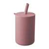 Tasse à paille pour bébé de 150ml Tasse à boire pour enfant de 5oz Tasse d'apprentissage en silicone pour bébé et enfant Tasse d'alimentation portable et pratique