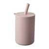 Tasse à paille pour bébé de 150ml Tasse à boire pour enfant de 5oz Tasse d'apprentissage en silicone pour bébé et enfant Tasse d'alimentation portable et pratique