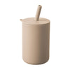 Tasse à paille pour bébé de 150ml Tasse à boire pour enfant de 5oz Tasse d'apprentissage en silicone pour bébé et enfant Tasse d'alimentation portable et pratique