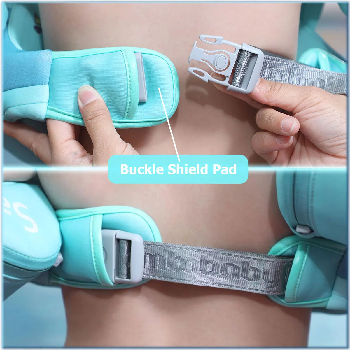 3-en-1 Brassards Flotteurs pour Tout-Petits (2 à 6 ans) – Manchons à Noyau Solide avec Bouée Ronde pour Apprentissage de la Nage