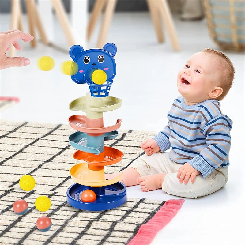 KiddieTower l Jouet pour Bébé avec Balles Rouleuses l Éducatif & Montessori BabyToysDD Store