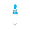 Biberon en silicone super-doux avec cuillère pour les enfants de 1 à 4 ans