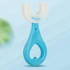 Brosse à dents pour enfants en forme de U - Brosse en silicone à poils souples 360° pour enfants