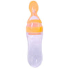 Biberon en silicone super-doux avec cuillère pour les enfants de 1 à 4 ans