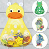 Filet de rangement bain bébé - Ventouses solides, jouets grenouille & canard King of Toys