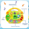 Jeu de clavier de piano pour enfants avec sons d'animaux et lumière clignotante Instrument de musique pour bébé Jouets de musique Jouets éducatifs Cadeaux pour enfants