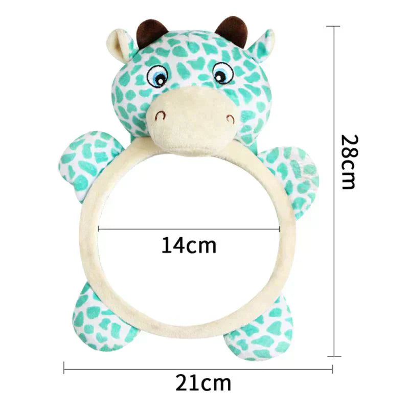 Miroir de siège arrière pour bébé - Sièges de voiture orientés vers l'arrière - Animaux de dessins animés pour bébés