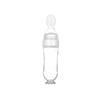 Biberon en silicone super-doux avec cuillère pour les enfants de 1 à 4 ans