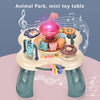 Table d'activités Play Time | Trains amusants, champignons, animaux, engrenages colorés, rouleau manuel 1 2 Jouets d'éducation précoce pour garçons et filles de plus de 3 ans.