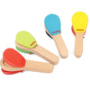 Instrument de Percussion Orff en Bois Montessori Bébé | Castagnettes à Poignée pour Bébés, Jouet Éducatif et Jeu Cérébral King of Toys