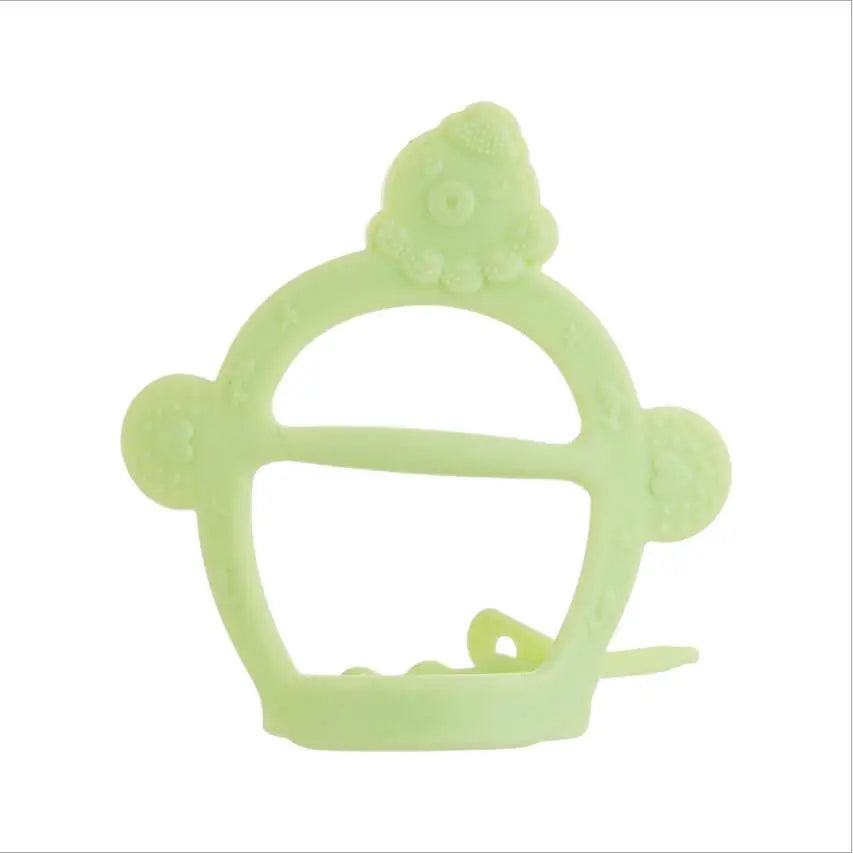 Gant/Anneau de Dentition en Silicone "Poisson" pour Bébé - Jouet Molaire de Soins Dentaires pour Tout-Petits et Nouveau-Nés