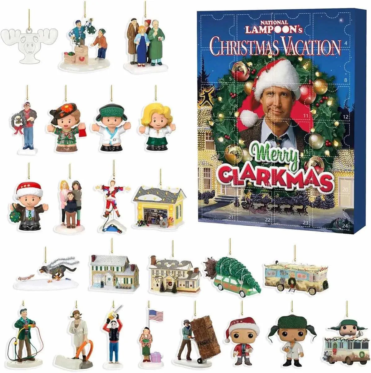 Calendrier de l'Avent Vacances de Noël 2024 | 24 Cadeaux, Figurines et Accessoires pour Compte à Rebours de Noël King of Toys