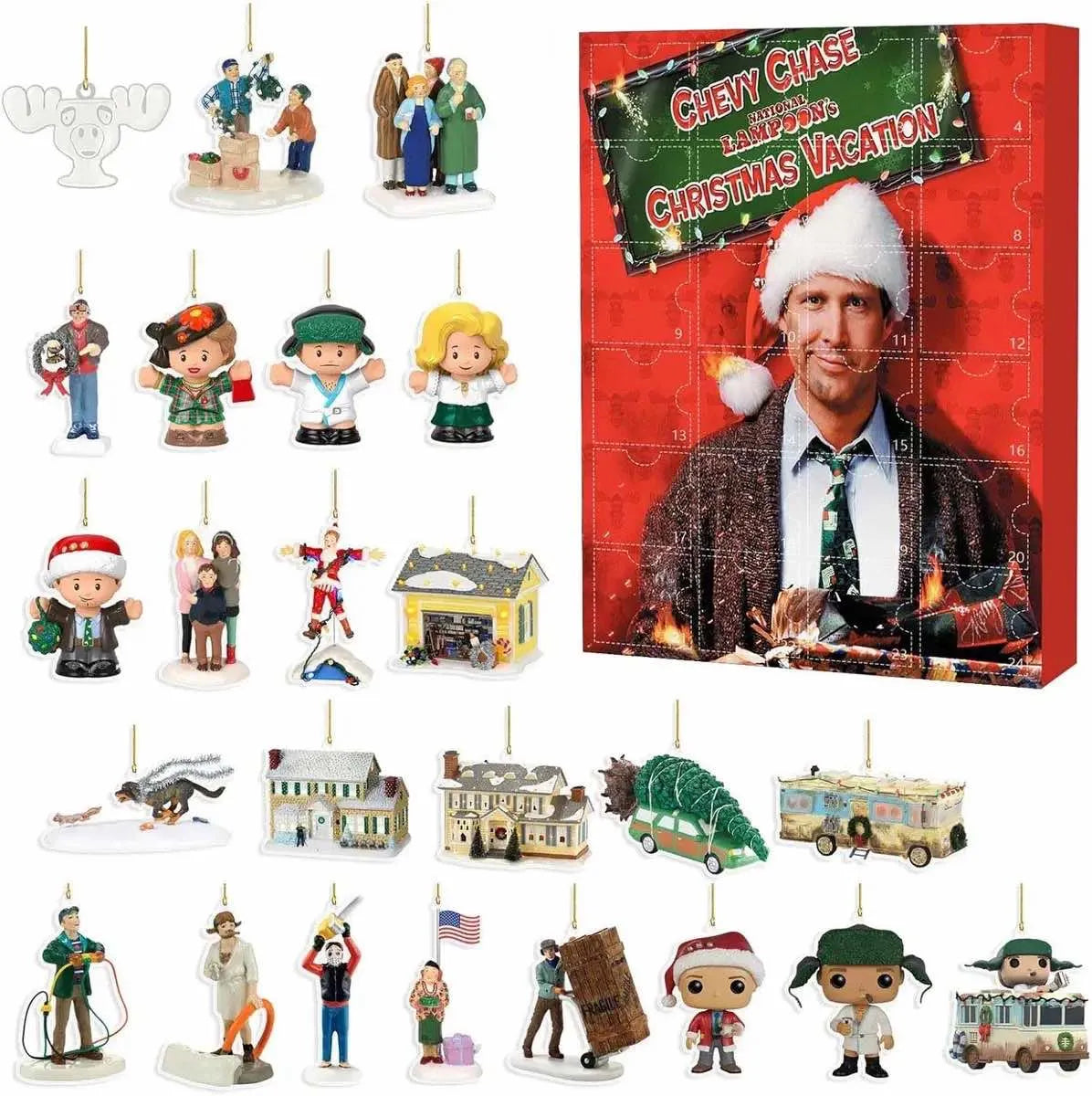 Calendrier de l'Avent Vacances de Noël 2024 | 24 Cadeaux, Figurines et Accessoires pour Compte à Rebours de Noël King of Toys