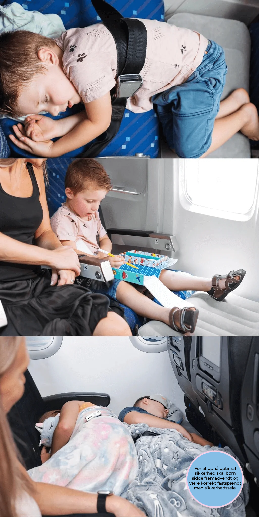 CloudNest Coussin de Voyage pour Enfants – Soutien gonflable pour avion et voiture