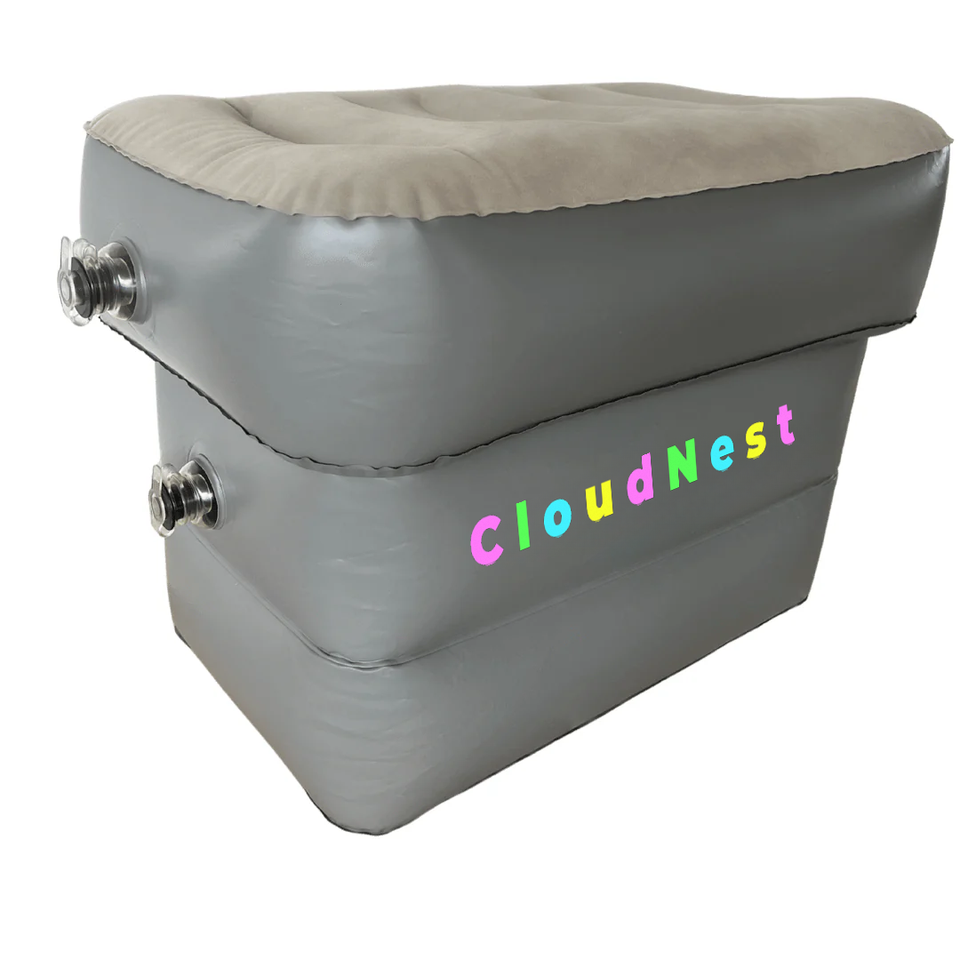 CloudNest Coussin de Voyage pour Enfants – Soutien gonflable pour avion et voiture