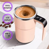 Mug Auto-Mélangeur Rechargeable | Tasse Auto-Mélangeuse Magnétique avec Thermomètre LCD pour Café, Thé, Chocolat Chaud King of Toys