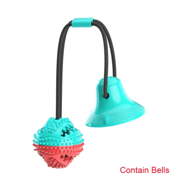 Jouet à Balle pour Grand Chien l Balle avec Ventouse et Corde l Jeu de Friandises l Jouet à Mâcher pour Nettoyer les Dents De Speelgoedkoning