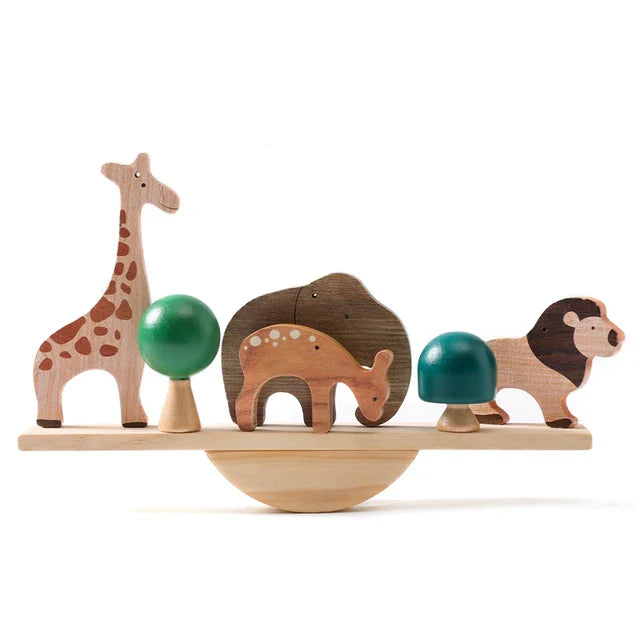 KidBalance l Montessori Empilage et Équilibrage d'Animaux l Jouets Éducatifs dès 1 an De Speelgoedkoning