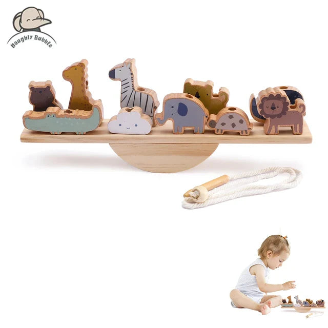 KidBalance l Montessori Empilage et Équilibrage d'Animaux l Jouets Éducatifs dès 1 an De Speelgoedkoning