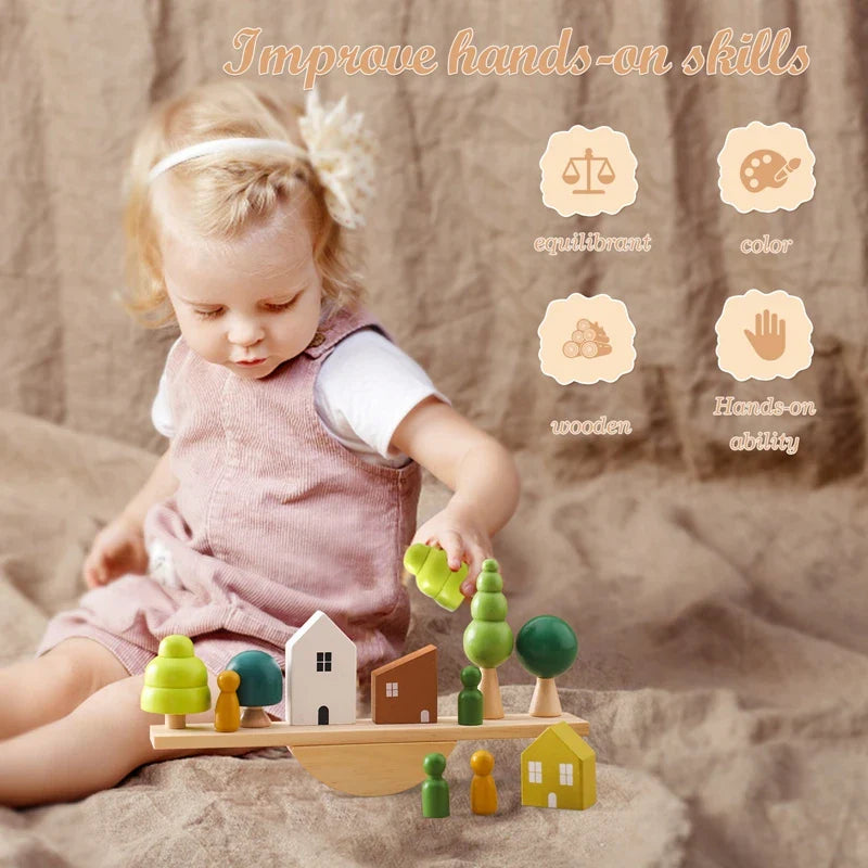 KidBalance l Montessori Empilage et Équilibrage d'Animaux l Jouets Éducatifs dès 1 an De Speelgoedkoning