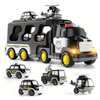 5 en 1 Jouets de Voitures de Police | Véhicules avec Lumières et Musique pour Enfants dès 1 An