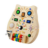 Owl Busy Board Baby l Jouet Montessori à partir de 6 mois