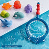 Jeu de pêche avec pagaie pour le bain | Jouet interactif parent-enfant pour baignoire ou piscine King of Toys