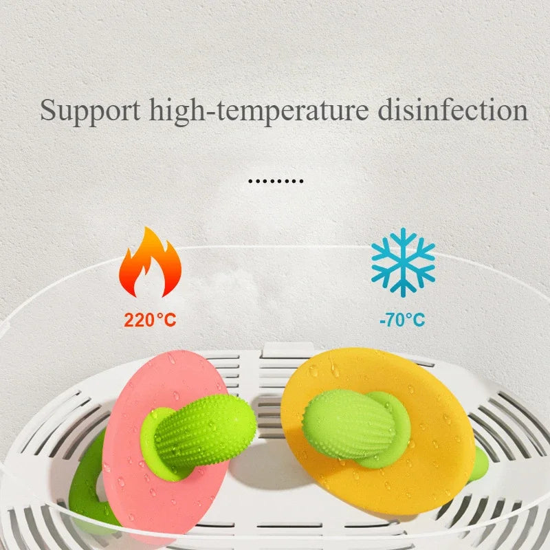 Sucette de Dentition Cactus en Silicone pour Bébé - Jouet Molaire Anti-Rots et Durable - Anneau de Dentition Sûr pour Tout-Petits