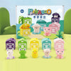 Jouets Montessori pour tout-petits - Set d'apprentissage pour compter, associer et trier les couleurs, marionnettes de doigts d'animaux de ferme, jeu Peekaboo King of Toys