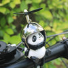Mignon Panda avec Casque Décoration Moto Jouet, Accessoires pour Vélo Électrique King of Toys