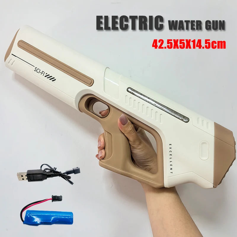 Pistolet à eau électrique à haute pression pour les enfants Jouets d'eau pour enfants Cadeau