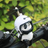Mignon Panda avec Casque Décoration Moto Jouet, Accessoires pour Vélo Électrique King of Toys
