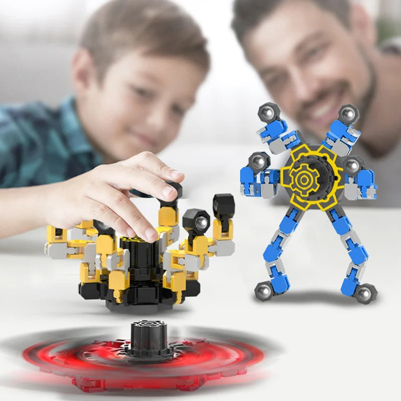 Toupie sensorielle anti-stress | Jouet transformable pour enfants et adultes King of Toys