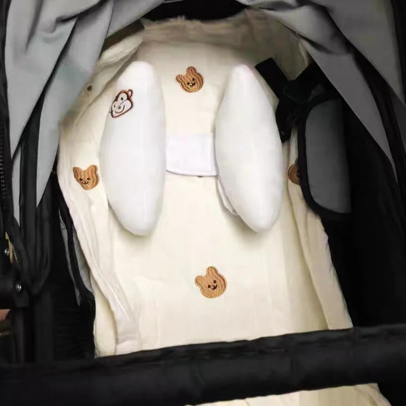 Oreiller de Voyage pour Poussette et Siège Auto - Coussin de Soutien Tête et Cou Forme U pour Bébé et Enfant - Accessoire Universel de Sommeil