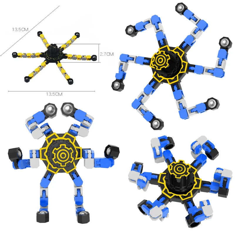 Toupie sensorielle anti-stress | Jouet transformable pour enfants et adultes King of Toys