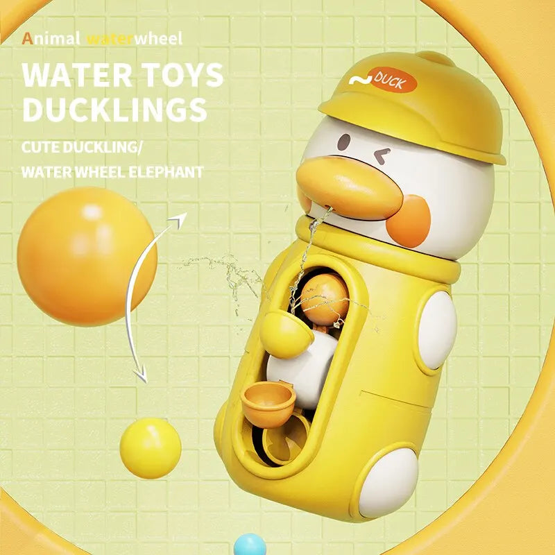 Jouet de Bain avec Roue à Eau Rotative – Jouets pour Baignoire Bébé 1 à 3 Ans avec Pelle à Eau
