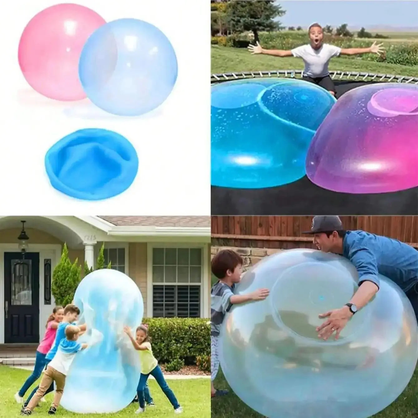 Ballon d'Eau Géant Gonflable – Wubble Bubble pour Jeux d'Extérieur et Piscine
