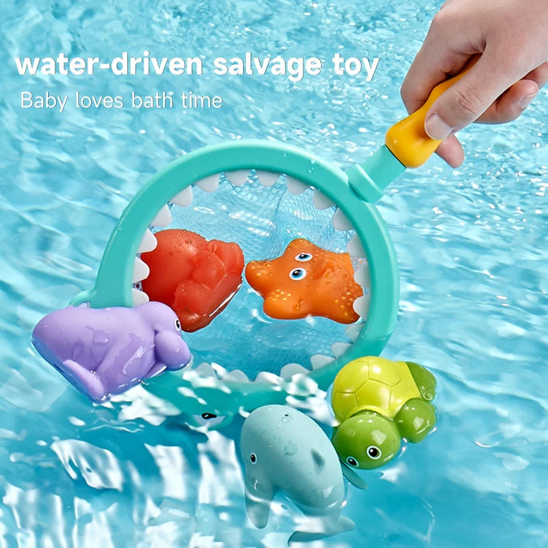 Jeu de pêche avec pagaie pour le bain | Jouet interactif parent-enfant pour baignoire ou piscine King of Toys
