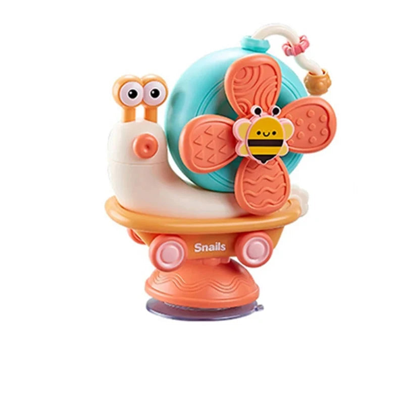 Jouet Escargot à Ventouse Tournante – Jouet Sensoriel Montessori pour Bébé et Nouveau-né