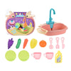 Évier de Cuisine Jouet pour Enfants - Lave-Vaisselle Électrique Miniature, Jeu de Rôle pour Filles, Jeu d’Imitation King of Toys