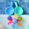Jouet de Bain Roue à Eau Colorée – Set de Douche Rotatif à Ventouse pour Baignoire Bébé