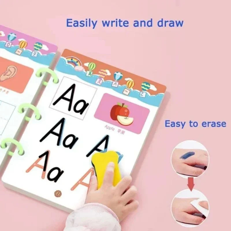 Cahier Magique Réutilisable – Apprentissage Montessori du dessin et de l’écriture King of Toys