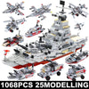 Modèle de Bateau de Guerre, Blocs de Construction Armée Navire, Jouet pour Enfants, Cadeau de Noël King of Toys