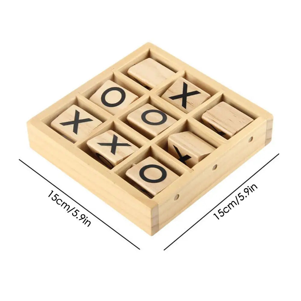 Jeu de morpions en bois - Jeu de société en bois pour enfants, jeu éducatif et amusant en intérieur ou extérieur King of Toys