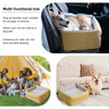 Siège Auto Luxe pour Chien (Jaune) – Confort et sécurité, siège rehaussé multifonction King of Toys