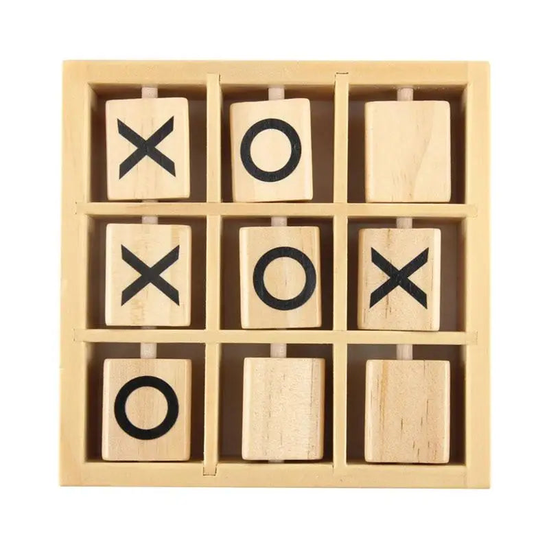 Jeu de morpions en bois - Jeu de société en bois pour enfants, jeu éducatif et amusant en intérieur ou extérieur King of Toys