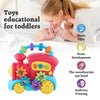 Jouet Éducatif Prématuré Montessori Train Musical | Train avec Boucle de Formes Variées pour King of Toys