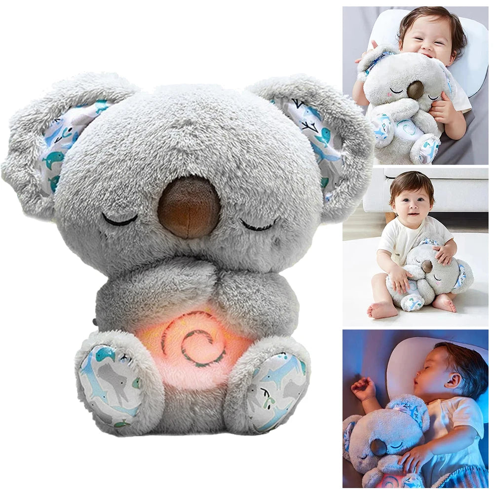 Koala Musical Respirant – Doudou Lumineux & Sonore pour Bébé | Aide au Sommeil & Éveil Sensoriel
