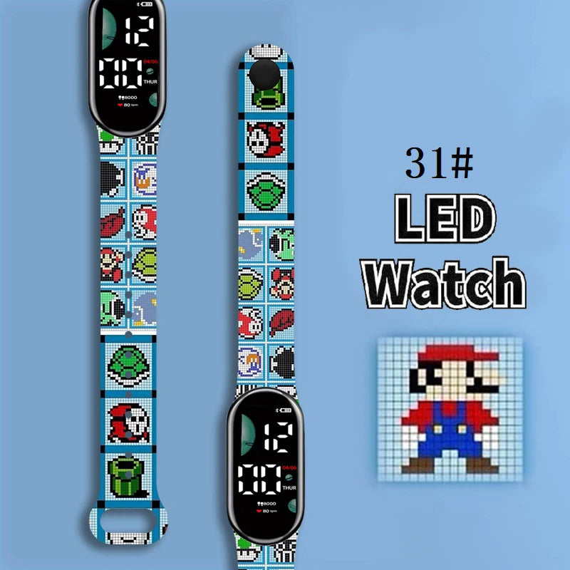 Montre Super Mario LED étanche - Bracelet lumineux enfant King of Toys